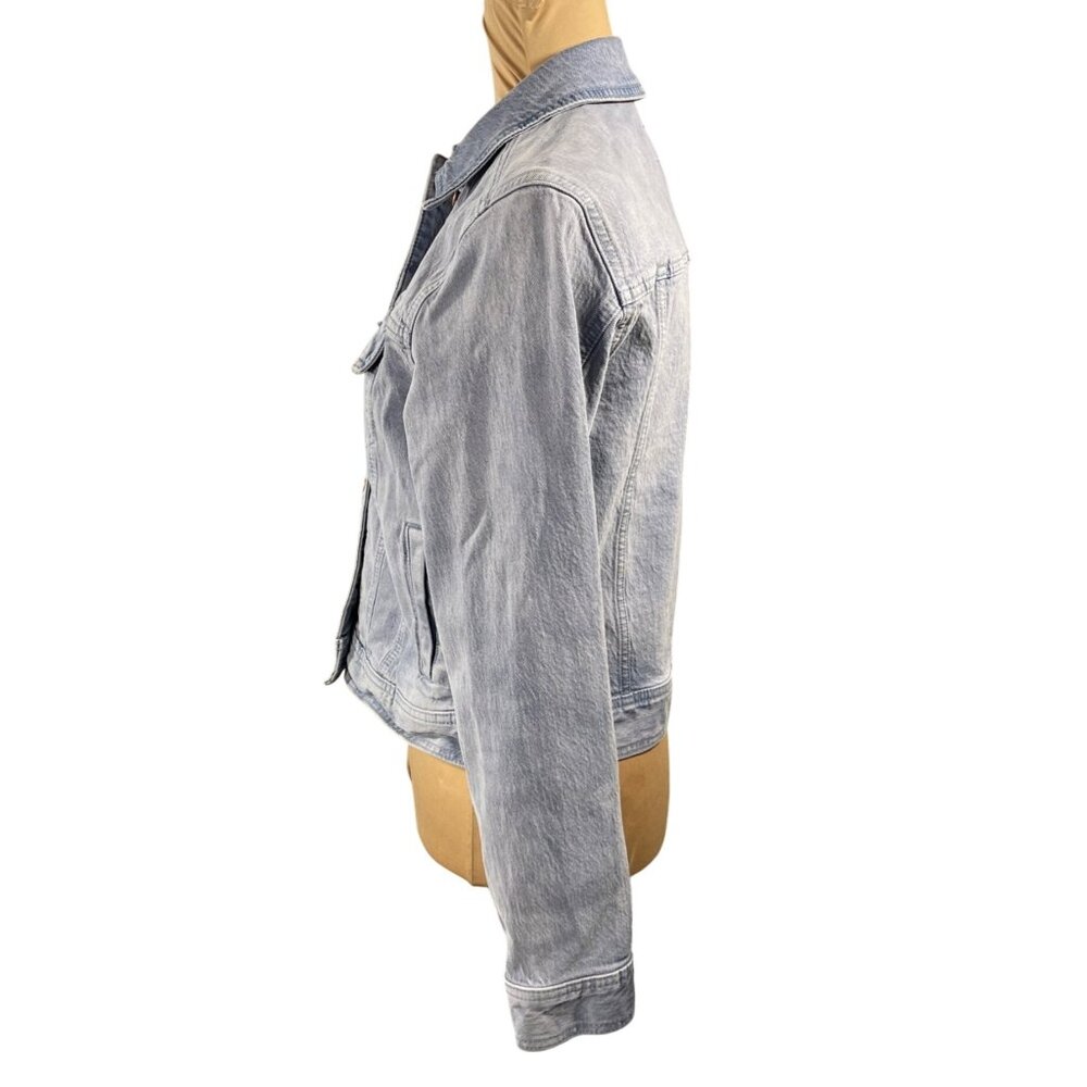 Universal Thread Denim Trucker Jacket Light Wash XS Extra Small Women's - Picture 2 of 8
